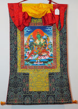 Load image into Gallery viewer, Large Green Tara Thangka