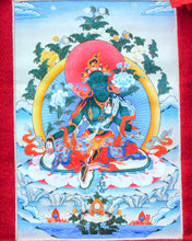 Load image into Gallery viewer, Green Tara Thangka