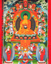 Load image into Gallery viewer, Shakyamuni Buddha Silk Thangka