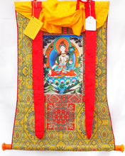 Load image into Gallery viewer, White Tara Silk Thangka