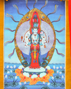 1000 Armed Avalokiteshvara Thangka