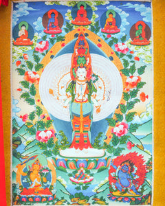 1000 Armed Avalokiteshvara Thangka