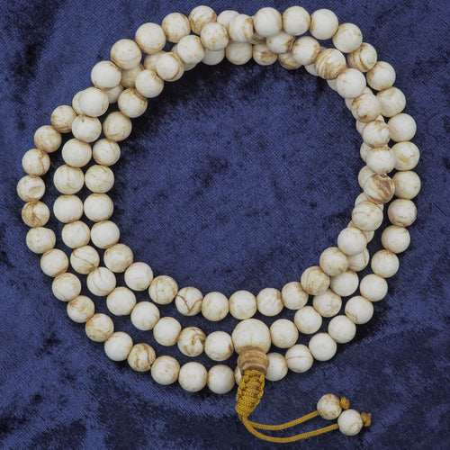 108 Vintage Mother Conch Shell Mala (Medium)