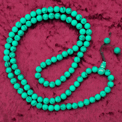 108 Authentic Green Turquoise Mala