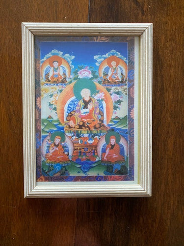 Blessed picture frame of five founders of Sakya lineage