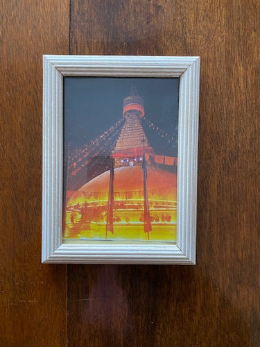 Blessed small picture frame of holy Boudhanath Stupa, Nepal