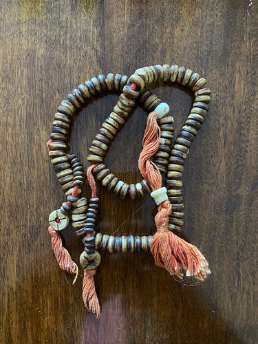 Blessed vintage 108 wooden Buddhist mala