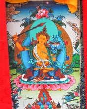 Load image into Gallery viewer, Manjushri Silk Thangka