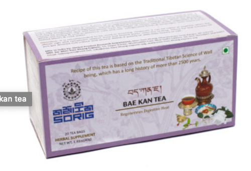 Sorig Traditional Tea for regenerating digestive heat