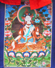 Load image into Gallery viewer, White Tara Thangka