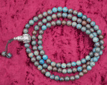 Load image into Gallery viewer, 108 Authentic Blue and Green Jasper Mala