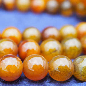 108 Authentic Tibetan Orange Jade Mala